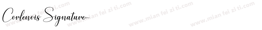 Corlenois Signature字体转换